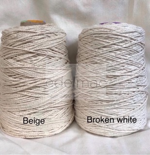  Tali Katun Macrame  Natural 2mm twist Shopee Indonesia