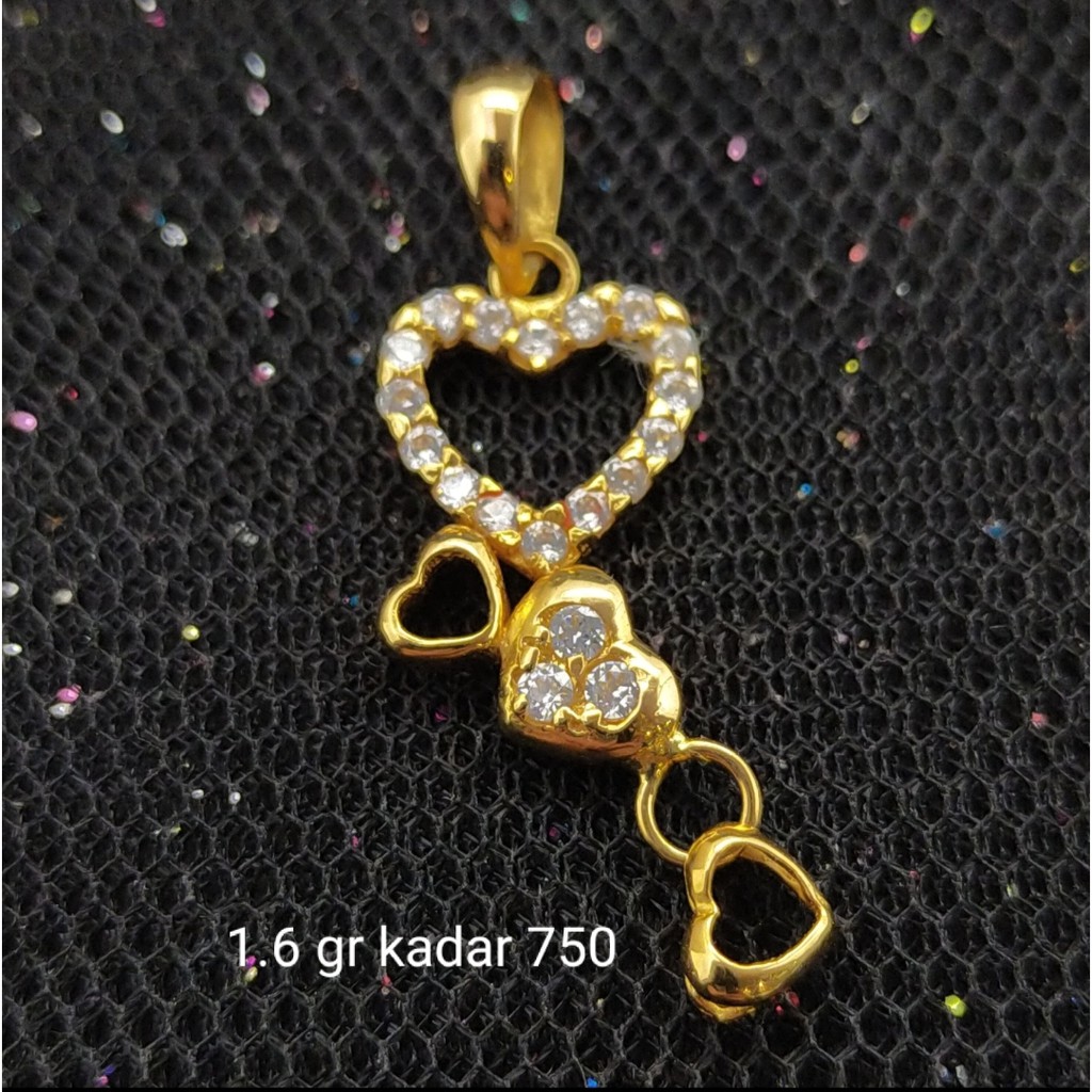 New Liontin Emas 17 K - 1.6 gr Kadar 750 - 1913