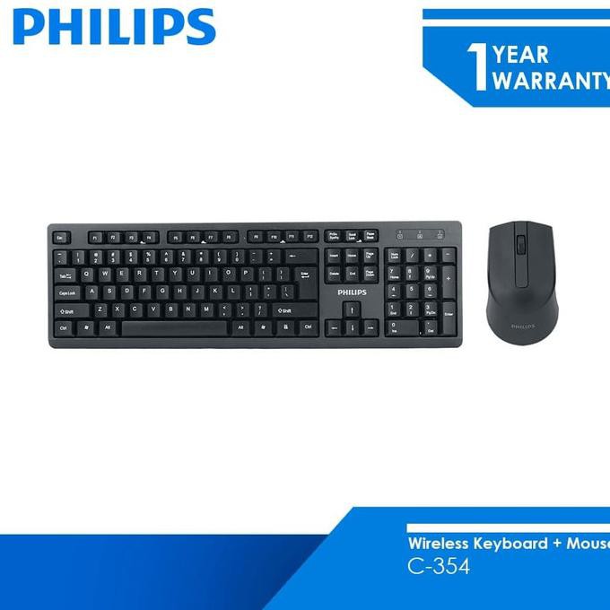 Philips Wireless Keyboard C354 Mouse Combo