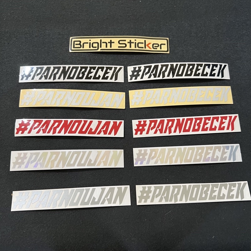 STICKER PARNO UJAN PARNO BECEK CUTTING