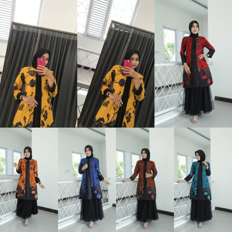 Flash Sale Tunik Batik Guru Wanita • Seragam Batik Guru • Seragam Kerja Kantor • Baju Batik Wanita •batik Kerja m95nQ6rinn1kaX