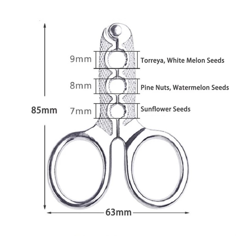 Tang Pemecah Biji Bunga Matahari Melon Multifungsi Bahan Stainless Steel Untuk Aksesoris Dapur