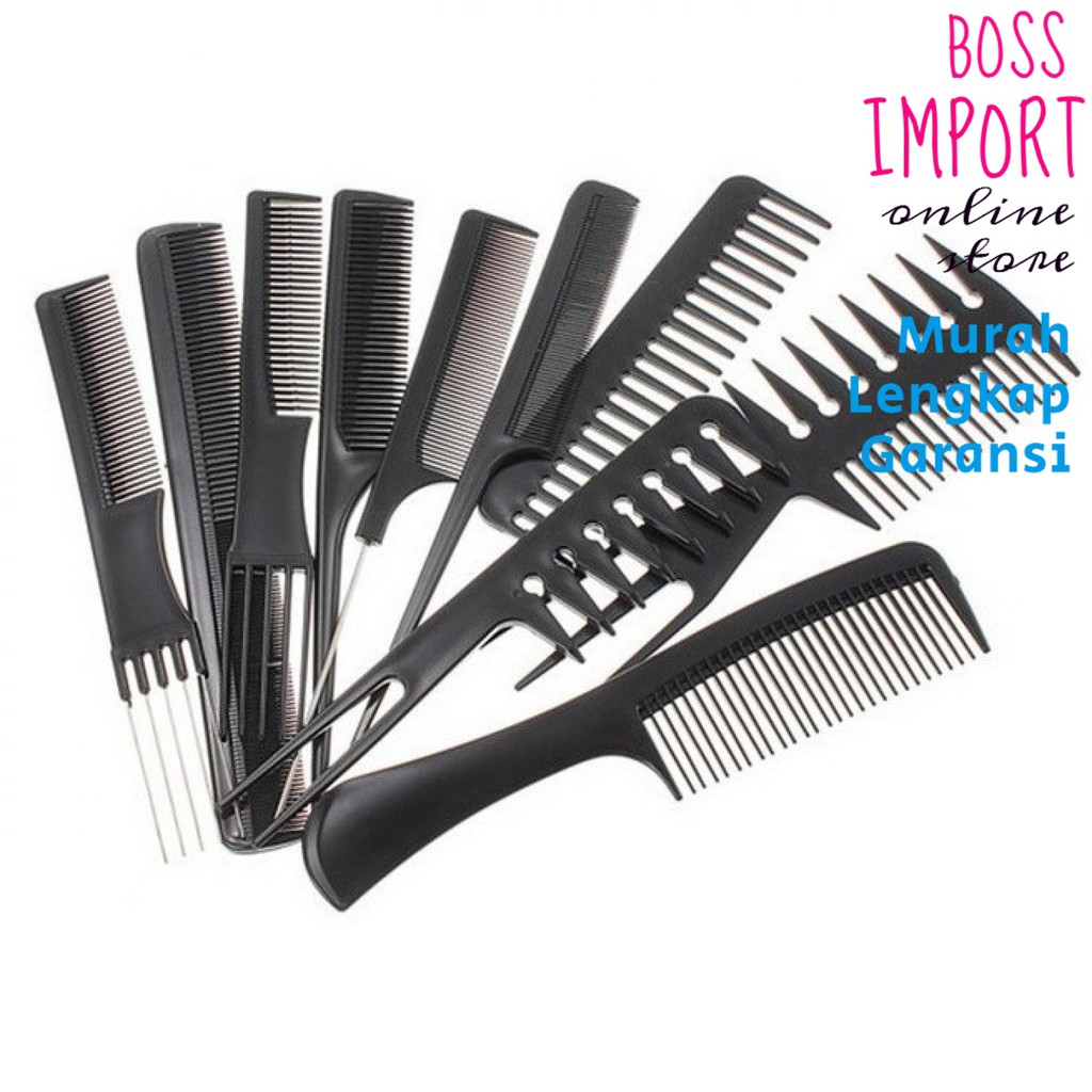 sisir rambut set} sisir rambut pria wanita - BOSIMPORT
