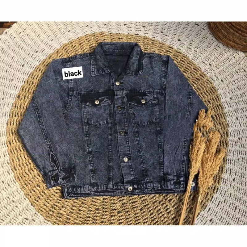JACKET JEANS CROP WANITA BIONDY DENIM JAKET JINS KEKINIAN JAKET CEWEK CEWE TERBARU SNOWBLACK JAKET KOREAN STYLE JAKET CROP JEANS WANITA-JAKET SNOW BLACK