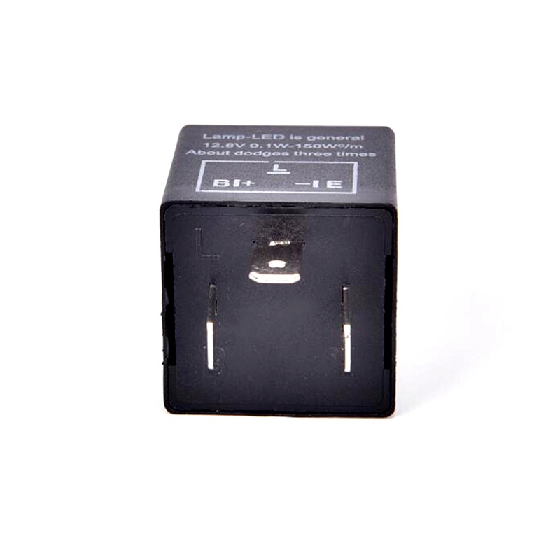 &lt; E2id &amp; &gt; Relay Flasher Lampu Sein LED 12V 3 Pin Untuk Mobil