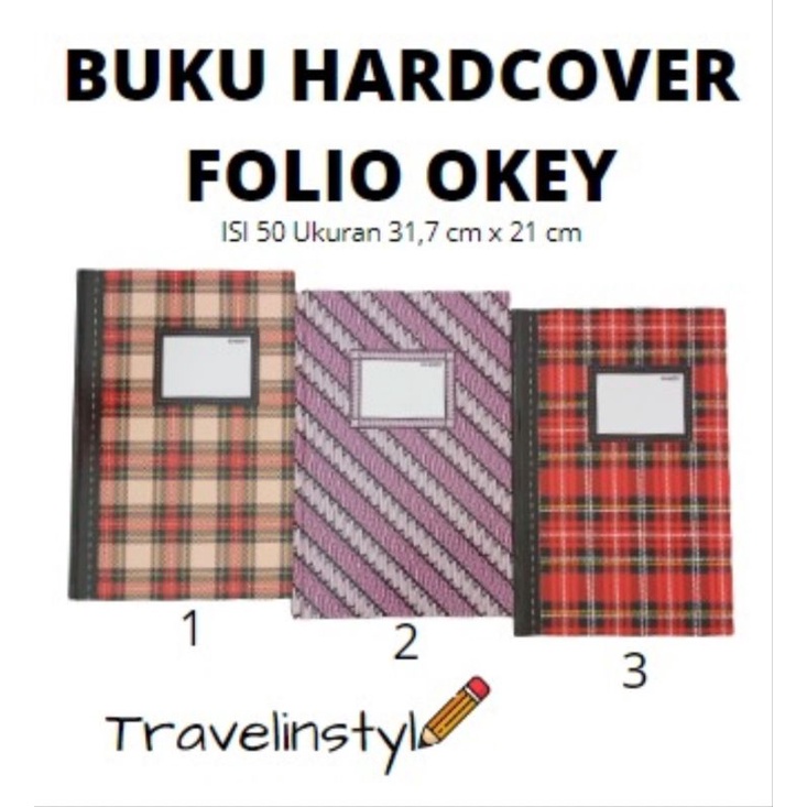 

Buku Folio Hardcover Okey isi 50 lembar