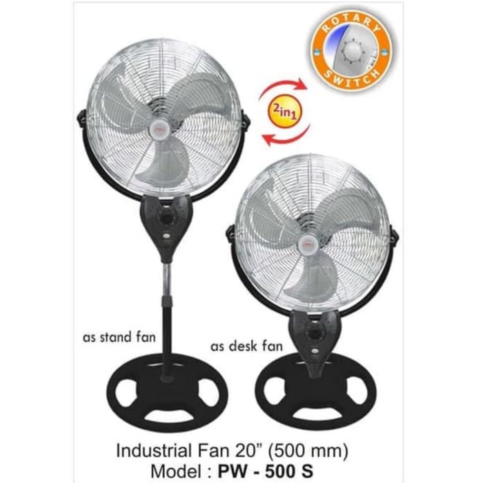 Kipas Angin Tornado Maspion Power Fan PW 500 S