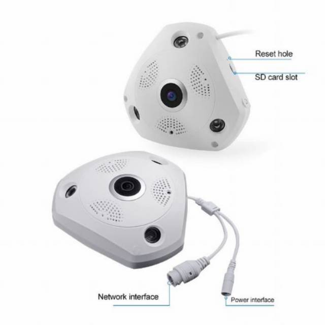 VR CAM 3D / IP Kamera VR 360 Wireless Fish Eye 360 Panoramic Lens cam 3Mega Pixel