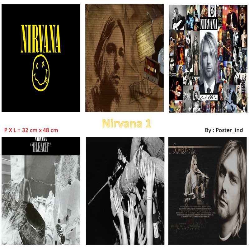 

poster Nirvana A3+ 40 ribu/6 lembar