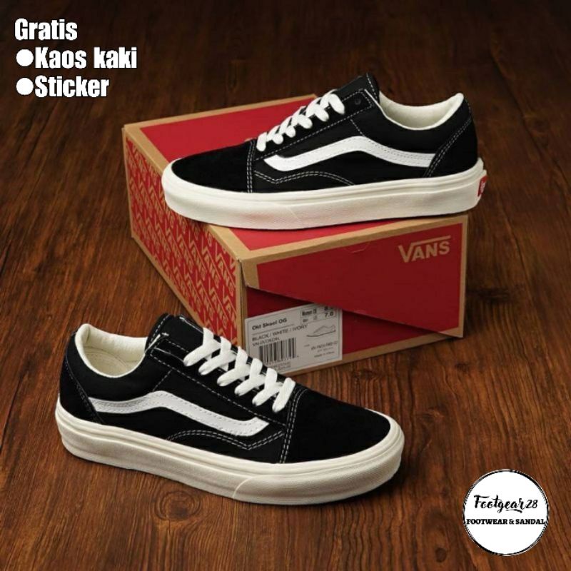 SEPATU VANS OLDSKOOL BLACKWHITE / VANS OLDSKOOL CLASSIC GRADE ORI