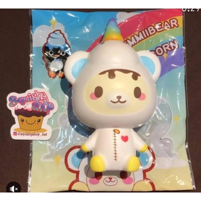 SQUISHY LICENSED CreamiiCandy YUMMIIBEAR UNICORN ORIGINAL ---Terbaru---