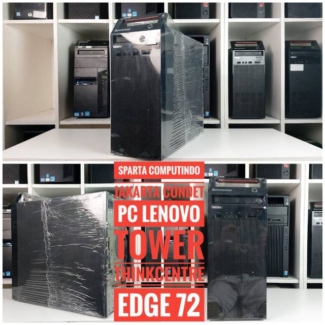 PC Lenovo Tower ThinkCentre Edge 72 core i3 3220 Ram 4 Gb Ddr3 Hardis 500 Gb Bisa wifi