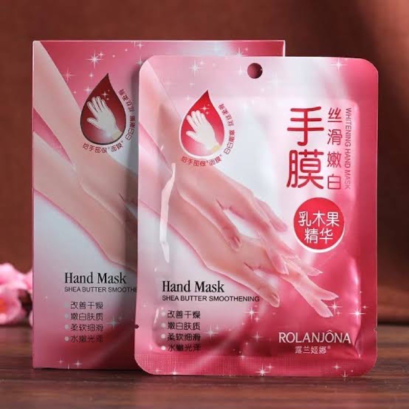 Rolanjona hand mask masker tangan hand body lotion nailart pelembut tangan