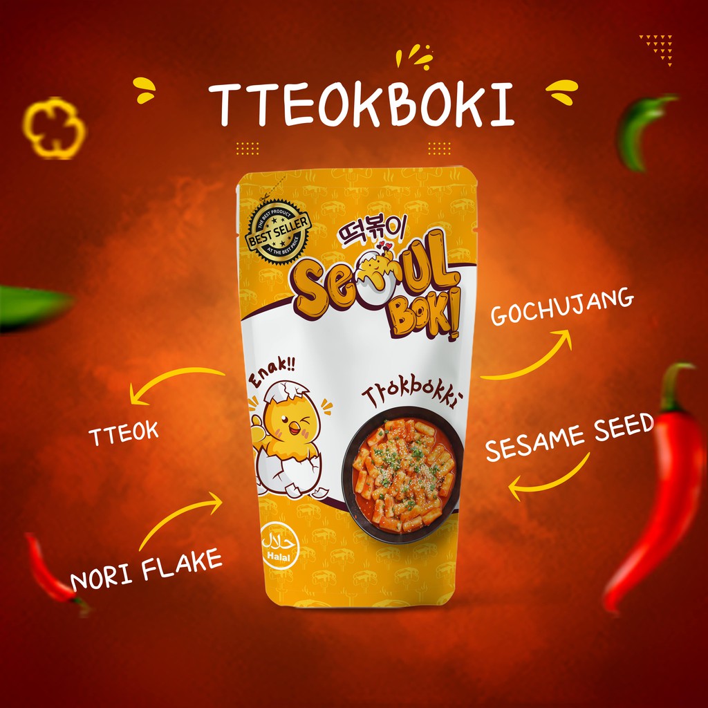 

tteokbokki / toppoki / topoki instan halal by Seoulboki 300 gr