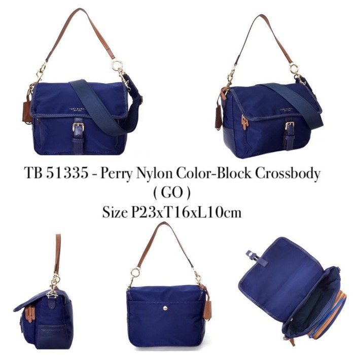 TB- Perry Nylon Color-Block Crossbody