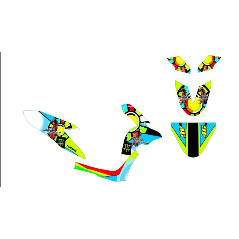 decal sticker motor  Yamaha Freego