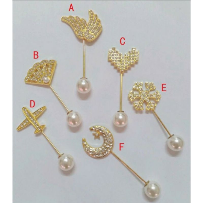 Bros tuspin unik dan cantik 6cm