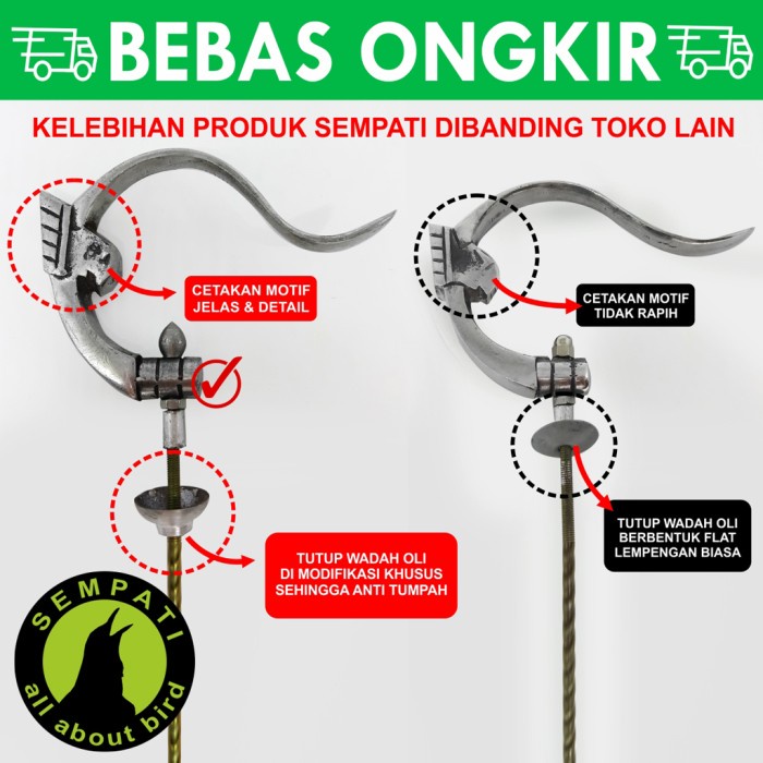 Yrt0J Gantungan Lipat Replika Radja Alumunium Sangkar Burung Murai Kotak Kki01