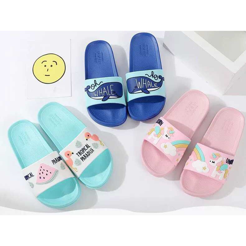 plazababyku SANDAL WHALE Sandal Anak Selop Karet Import Berkualitas 1-8 Tahun