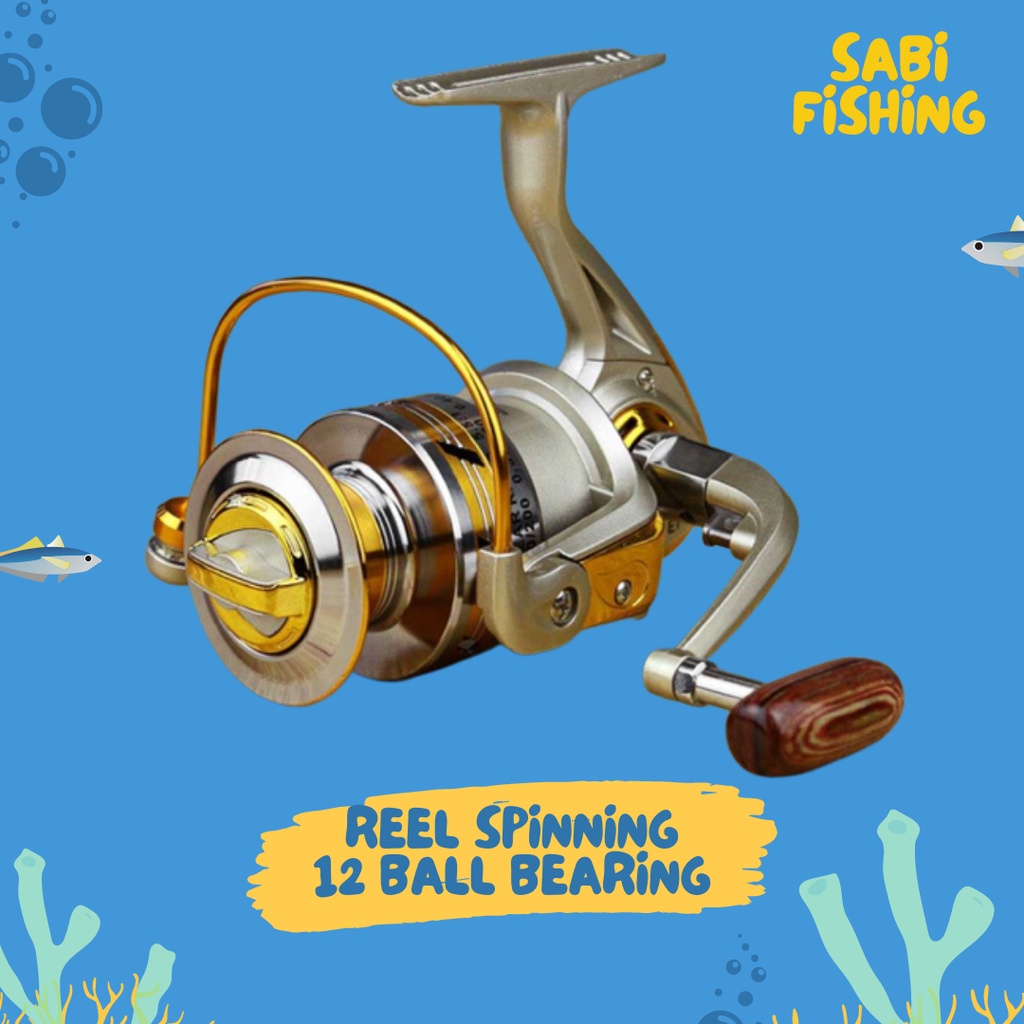 Reel Pancing Spinning Yumoshi Reelsking EF3000 12 Ball Bearing