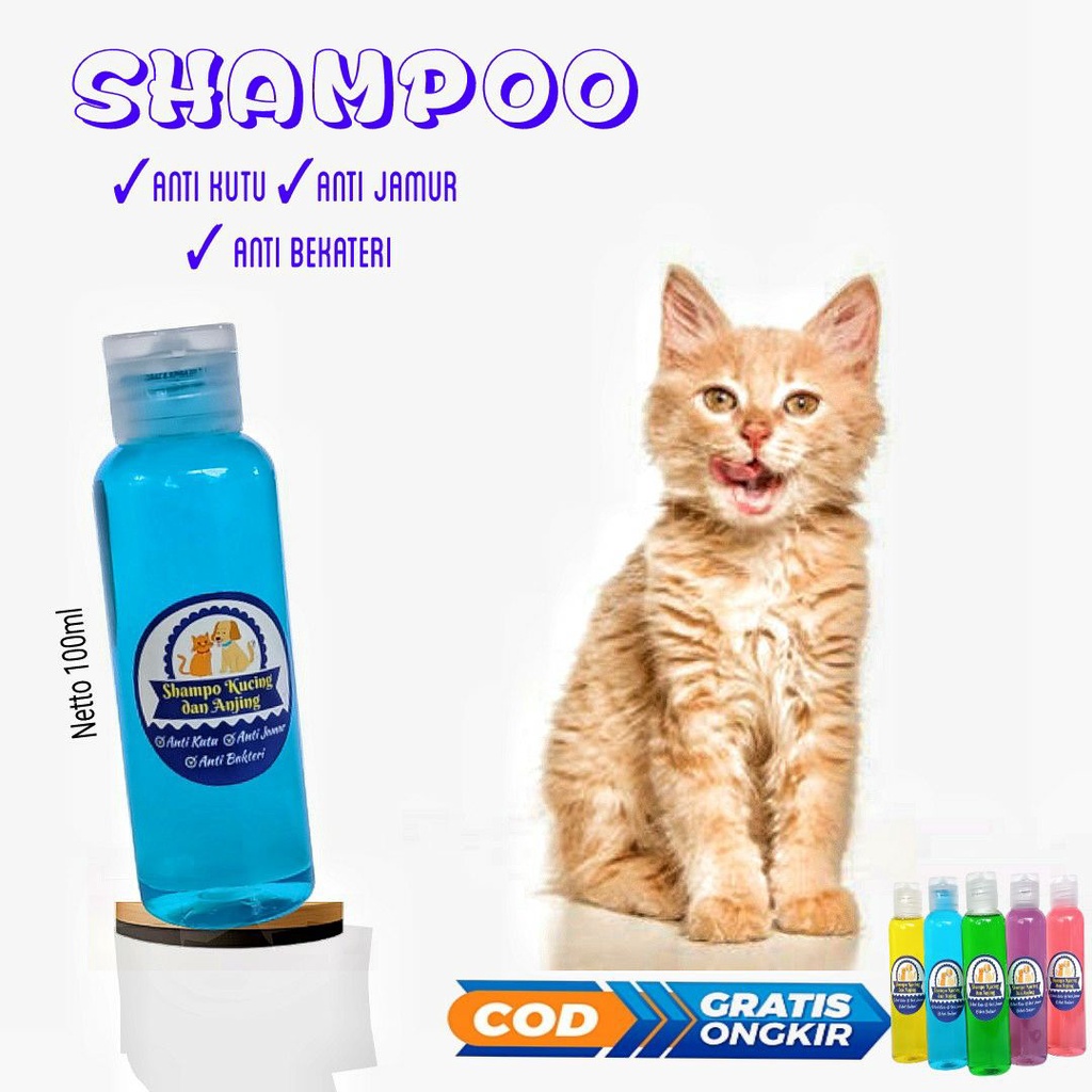 Shampoo anjing anti kutu dan rontok