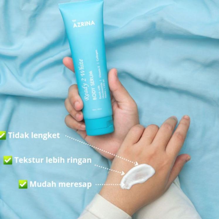 ➴ [FREE GIFT] AZRINA READY 2 WHITE BODY SERUM 135gr | LOTION PEMUTIH ➥