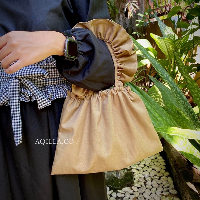 ( BISA COD ) READYYY!! TOTEBAG RUFFLE / TAS KEKINIAN / LOCAL BAG / SHOULDER BAG / TAS SCRUNCHIE