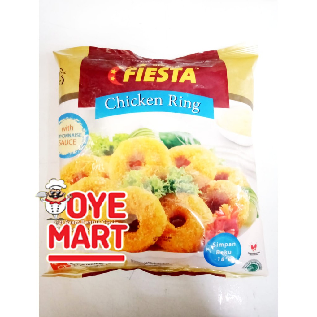 GOLDEN FIESTA CHICKEN RING WITH MAYONNAISE SAUCE 500GR / NAGET AYAM