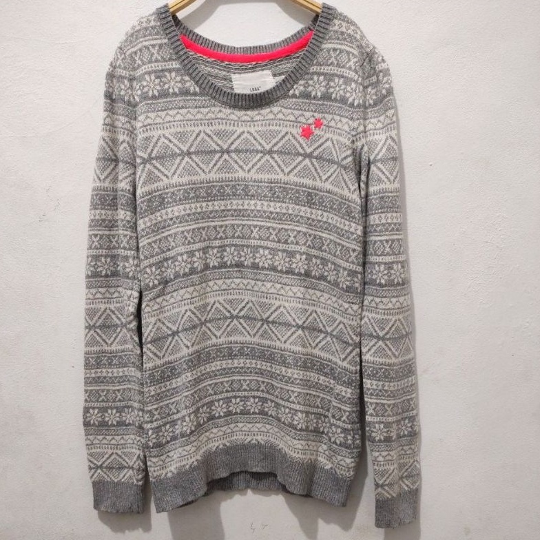 Sweter rajut motif anak brand H&M (preloved)