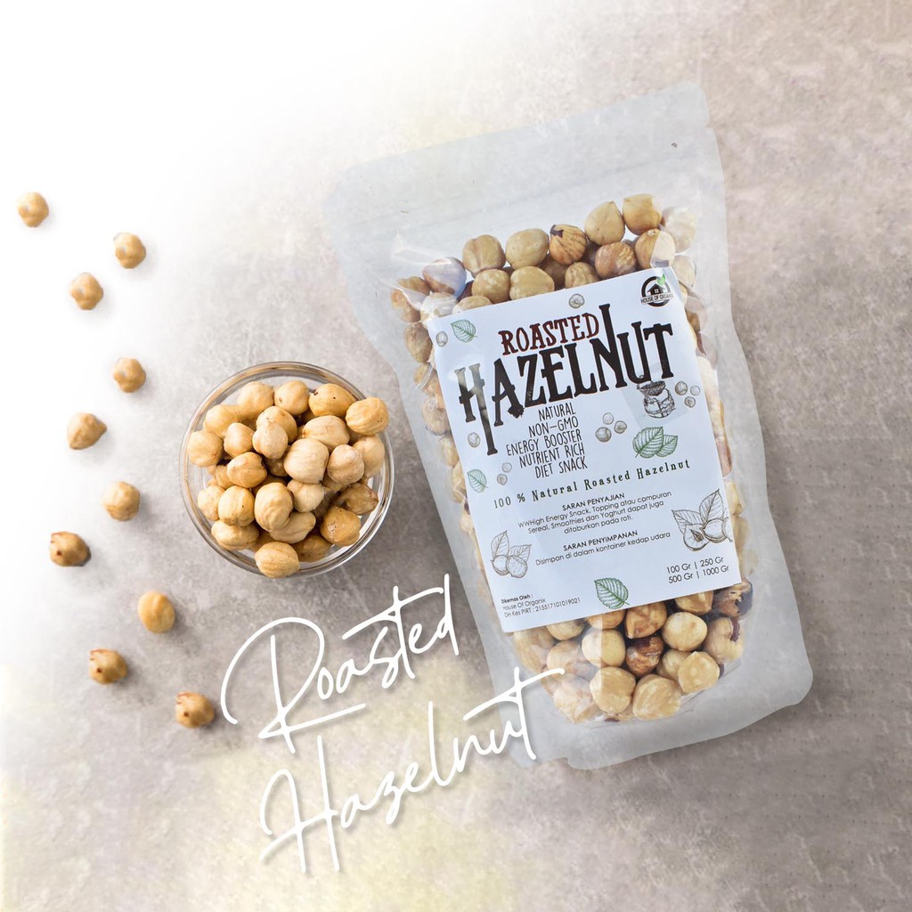 Roasted Hazelnut ( Kacang Hazelnut Panggang ) - 250 gr