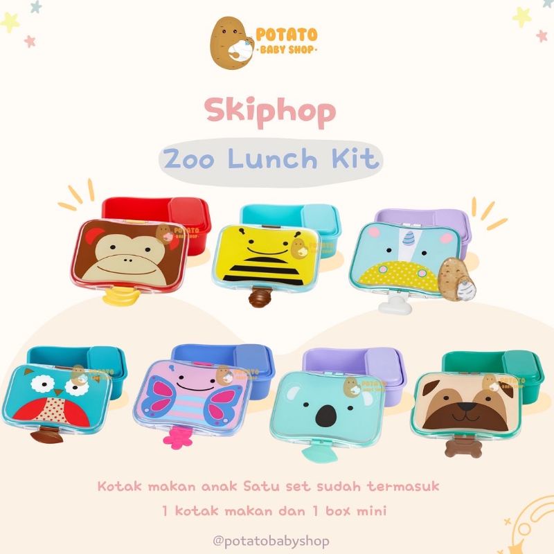 Skip Hop Zoo Lunch Kit - Kotak Makan Anak lunch box - Skiphop