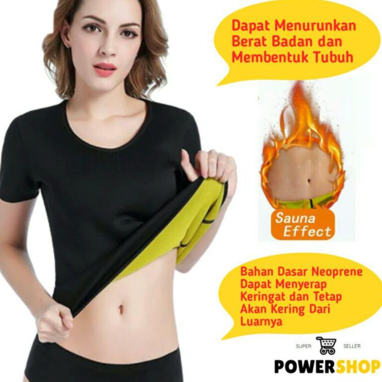 Korset Baju Sauna Olahraga Pria Wanita Pengecil Perut Korset Neotex Ori Alat Gym Fitnes