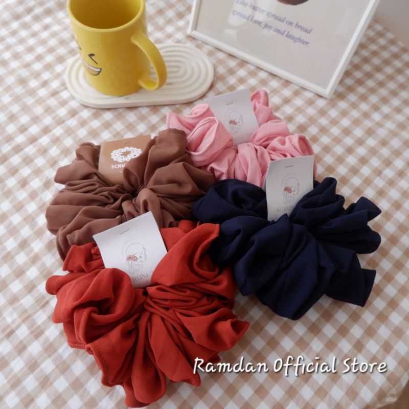 SCRUNCHIE JUMBO/KUNCIR RAMBUT JUMBO/CEPOL HIJAB/IKAT RAMBUT