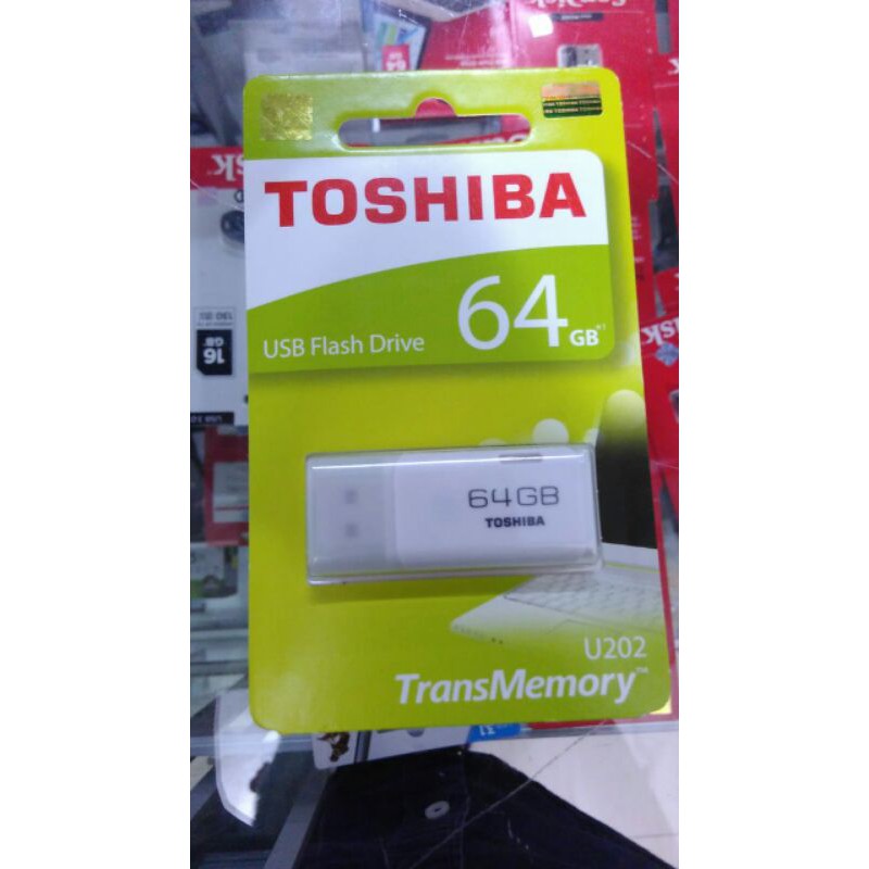 MURAH,FLASHDISK TOSHIBA 64GB ,USB 2.0 ,ASLI ORIGINAL ,BUKAN KW,GARANSI RESMI 5 THN