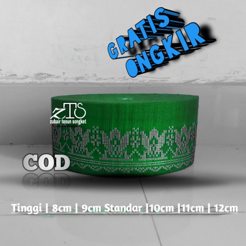 PECI SONGKOK Zubair tenun Songket songkok hitam polos, songkok nasional promo