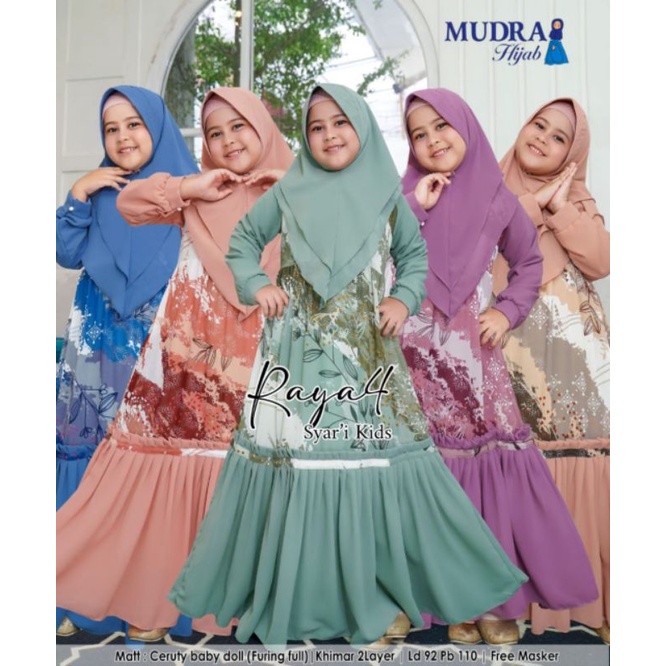 raya 4 syari kids/syari anak/gamis anak