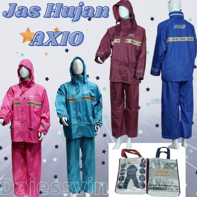 Jas Hujan AXIO Raincoat Mantel Hujan AXIO ASRIO ASSIO Original Dewasa