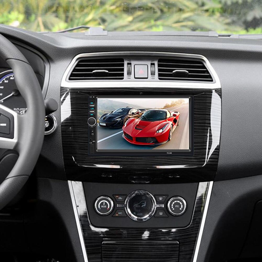 7018B 7010B Head Unit Android Double Din 7 Inch Bluetooth Audio Car MP3 MP5 Player In Touch Screen Radio Dan Kamera Mundur Mobil LED