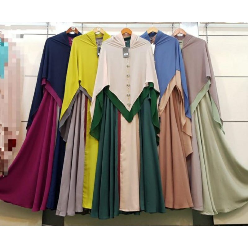 Mahfuzah Gamis Set syari by EFER Premium (Lime)