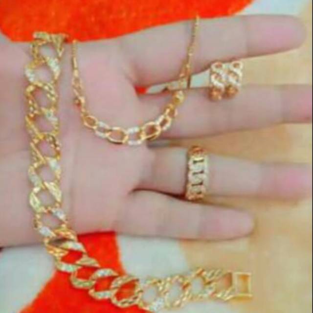 Xuping set perhiasan lapis emas 24k 0103