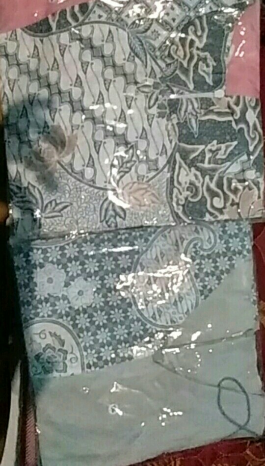 Dress Tunik Batik Tradisional Kantor Wanita Kombinasi Fashion. Best Seller