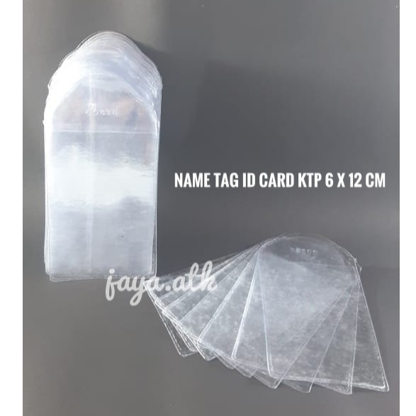 PLASTIK TEMPAT PELINDUNG KTP ID CARD 6X12 CM / PLASTIK ID CARD / NAME TAG ID CARD / PLASTIK KTP