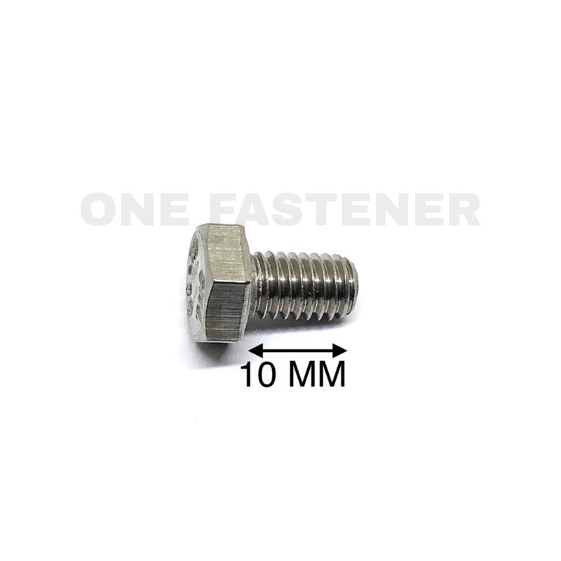 Baut Mur M6x10 Stainless Steel Anti Karat Bolt Sus 304 Baut 10