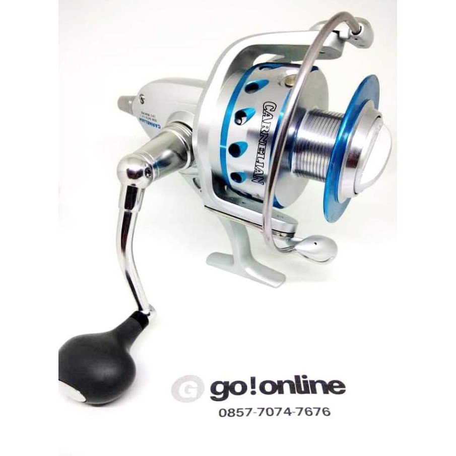 TERMURAH Reel Laut Ryobi Carnelian Blue 20000 12 BB Max Drag 15 Kg Fishing Reel