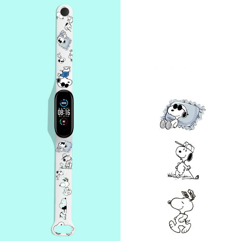 xiaomi band 7 Strap Camouflage cartoon silicone Band Strap For Xiaomi Mi band 3 4 5 6 7 Miband 3 4 5 6 7 Sports Replacement wristbad Band Bracelet