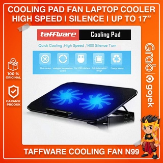 TAFFWARE N99 Cooling Pad Double Fan Laptop Stand Coolingpad Cooler Adjustable Up to 17Inch
