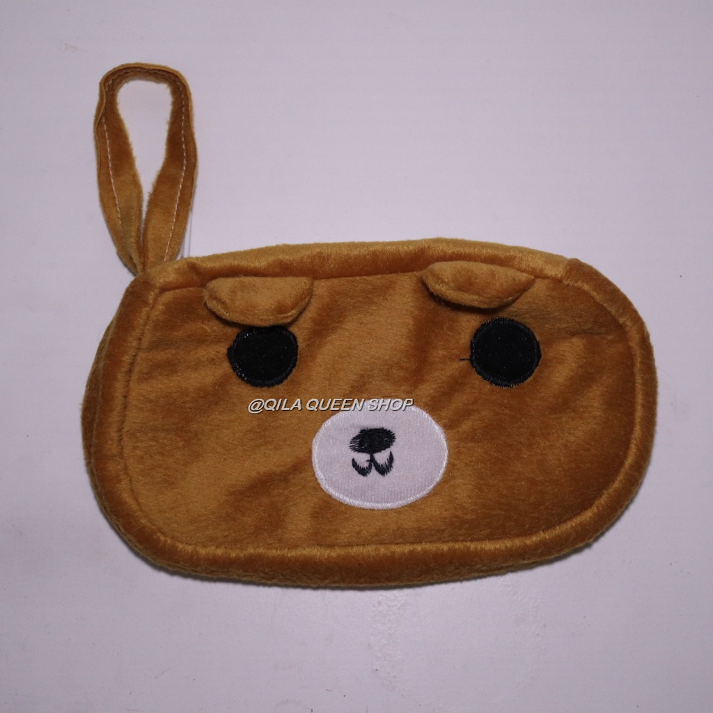 DOMPET KARAKTER BONEKA BAHAN VELBOA,TEMPAT PENSIL BAHAN