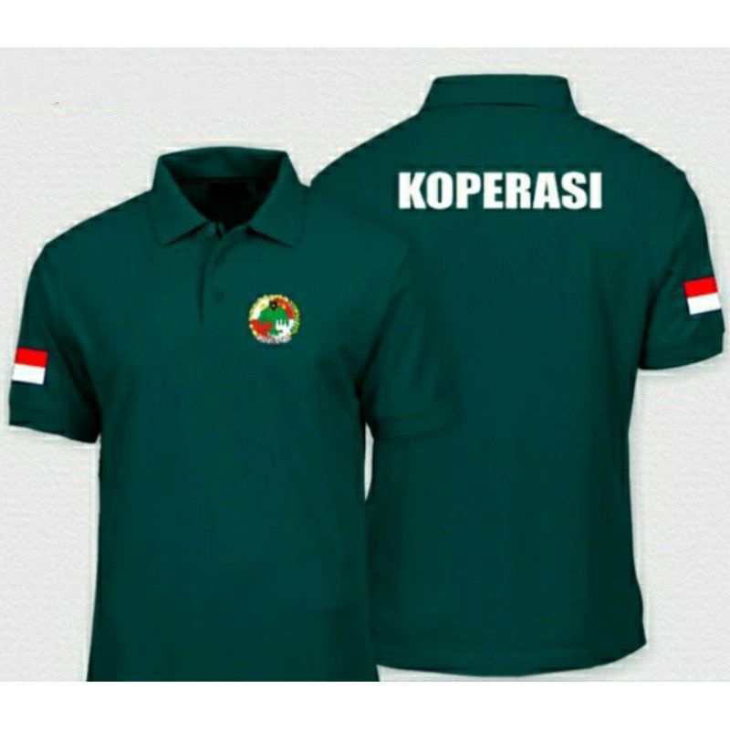 KAOS KOPERASI BORDIR/KAOS KERAH KOPERASI/KAOS PRIA