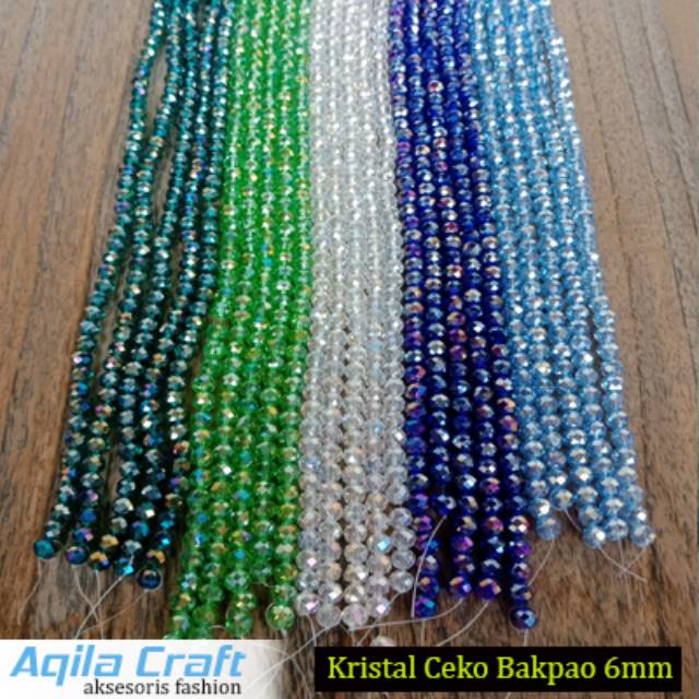 Kristal ceko bakpao  6mm golongan biasa