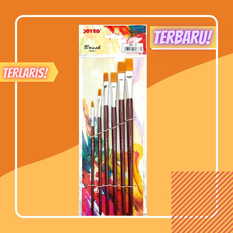 

Kuas Lukis Joyko BR-4 (6 Pcs) / JAYA ABADI